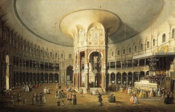 Canaletto Werke - das Innere der Rotunde ranelagh Gärten Canaletto